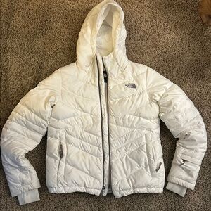 The North Face Women's White Hooded Jacket